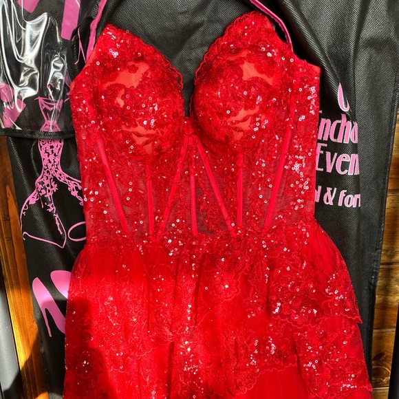 Sherri Hill size 6 homecoming dress, worn one time for a couple hours. - Picture 2 of 6